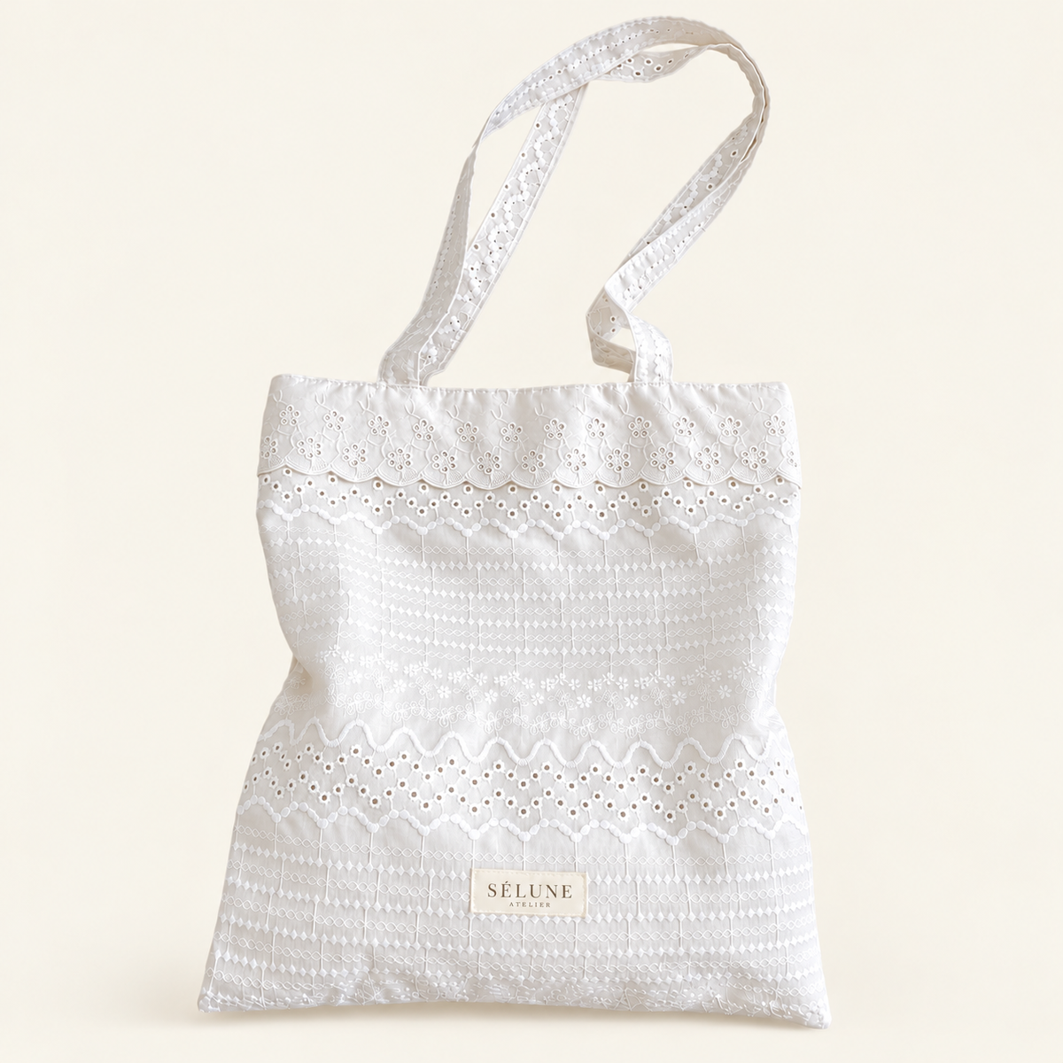 The Ivory Embroidery Cotton Tote